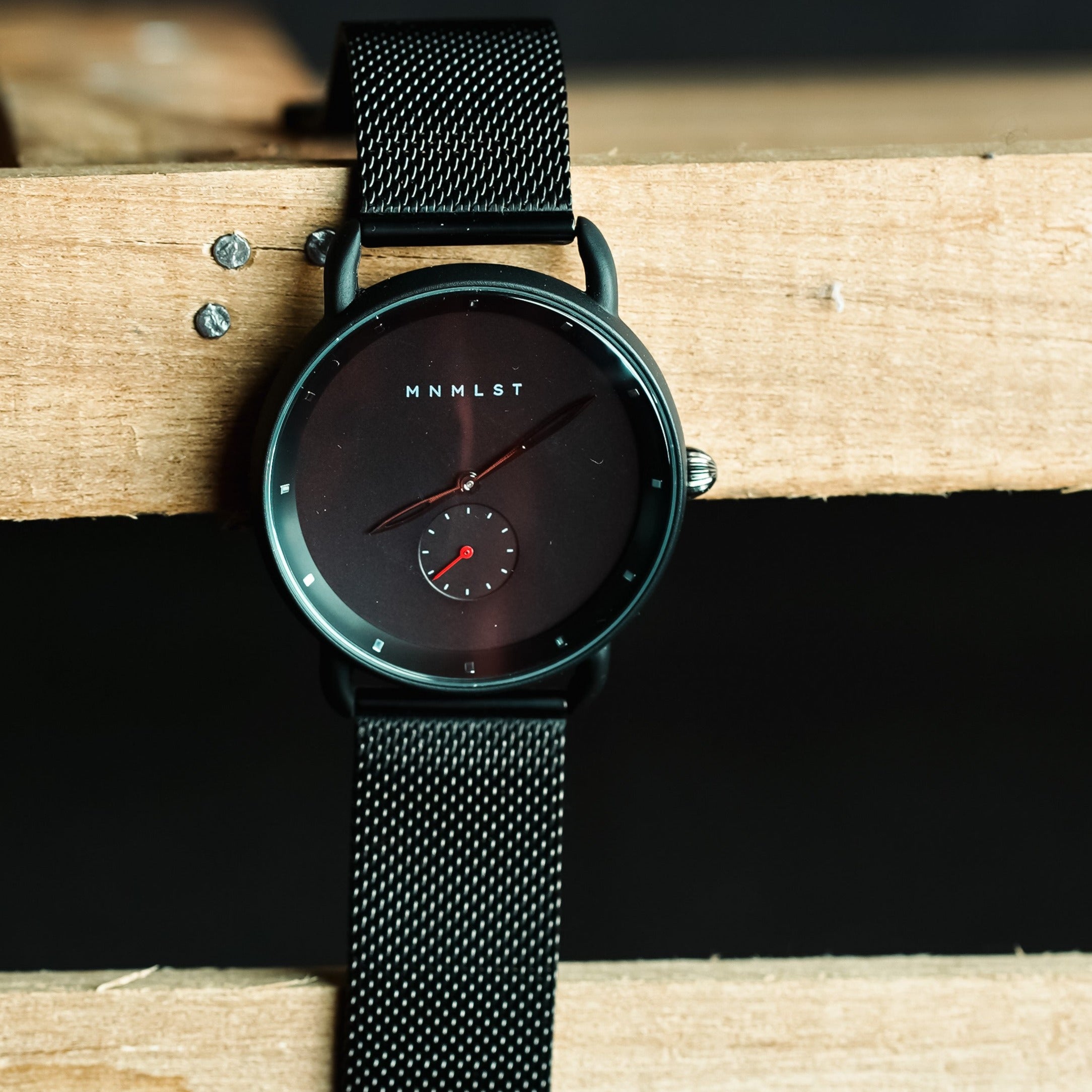 Eclipse (Rose, Gold & Brown) Watch by MNMLST